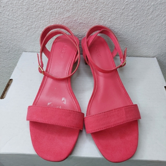 J. Crew Factory Sueded Strappy-heel Sandals Size 8 - Picture 3 of 8